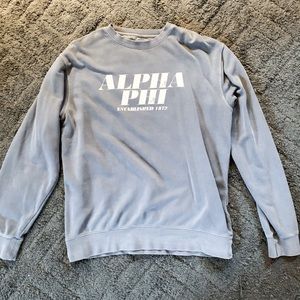 Blue Alpha Phi Crewneck